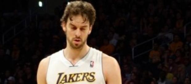Pau Gasol con los Lakers. Pau Gasol con los Lakers.