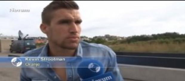 Kevin Strootman, centrocampista della Roma Kevin Strootman, centrocampista della Roma