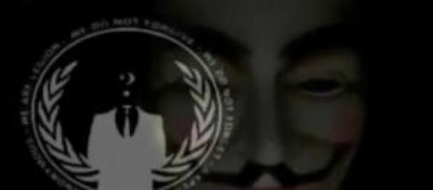 Screenshot d'une vidéo des Anonymous Screenshot d'une vidéo des Anonymous