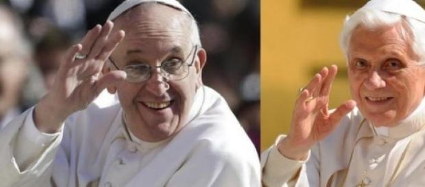 Choque entre Papa Francisco y Papa Ratzinger. Choque entre Papa Francisco y Papa Ratzinger.