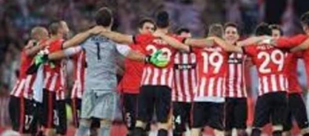 Celebración del Athletic tras la victoria Celebración del Athletic tras la victoria