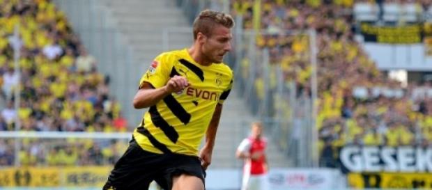 Ciro Immobile con la maglia del Borussia Dortmund Ciro Immobile con la maglia del Borussia Dortmund