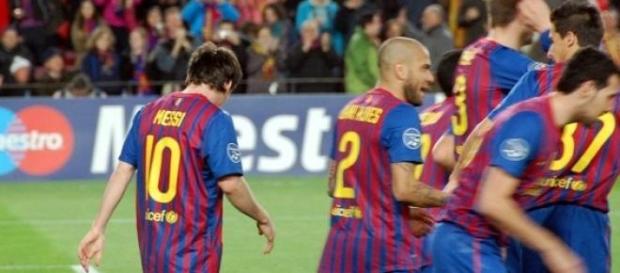 FC Barca jugando en el camp nou FC Barca jugando en el camp nou