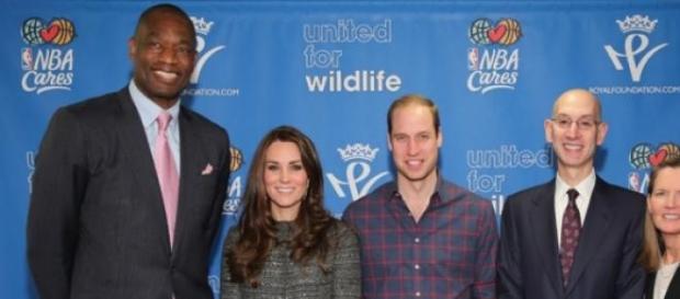 Kate Middleton y Principe Guillermo en la NBA. Kate Middleton y Principe Guillermo en la NBA.