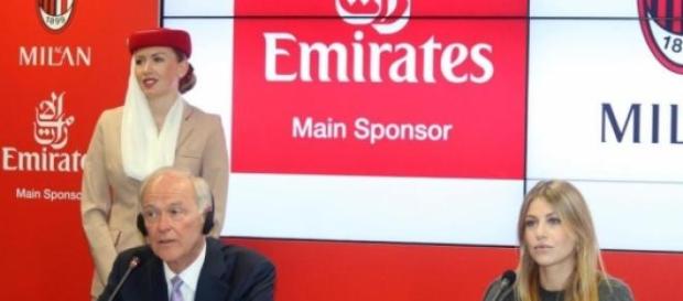 La conferenza stampa tra Milan ed Emirates La conferenza stampa tra Milan ed Emirates