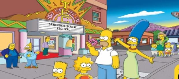 Los Simpson cuando cumplieron su 20 aniversario. Los Simpson cuando cumplieron su 20 aniversario.