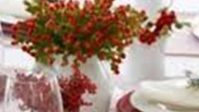 Idee per decorare il tavolo natalzio.