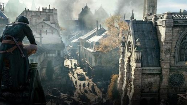 Un fermo immagine tratto da Assassin's Creed Unity