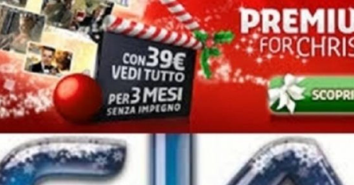 Offerte Natalizie Sky Mediaset Premium E Infinity Tv 9080