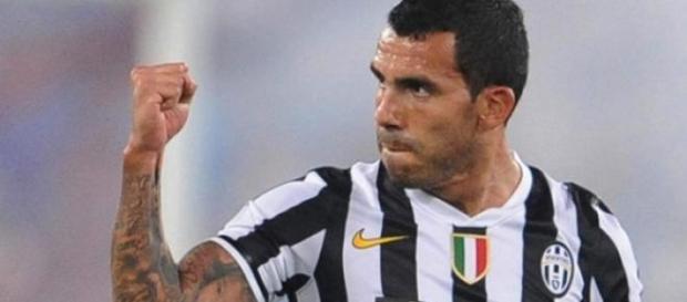 Carlos Tevez durante un'esultanza Carlos Tevez durante un'esultanza