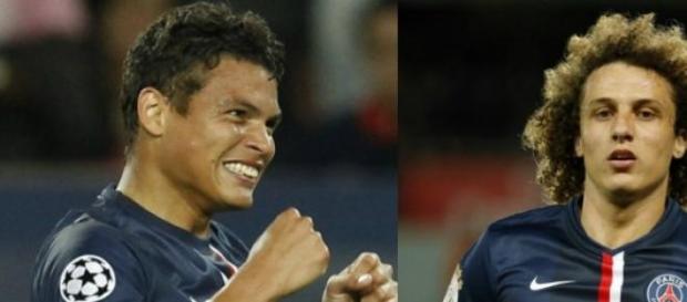 La charnière centrale du PSG. La charnière centrale du PSG.