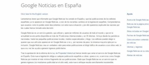 Google News se despide de los usuarios españoles