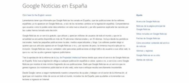 Google News España ya se ha ido Google News España ya se ha ido