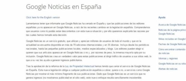 Google News se despide de los usuarios españoles Google News se despide de los usuarios españoles