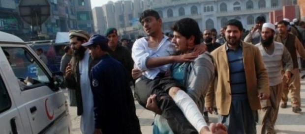 Imagen del ataque talibán en Pakistán Imagen del ataque talibán en Pakistán