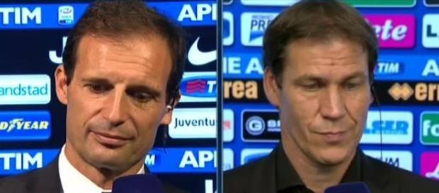 Massimiliano Allegri e Rudi Garcia Massimiliano Allegri e Rudi Garcia