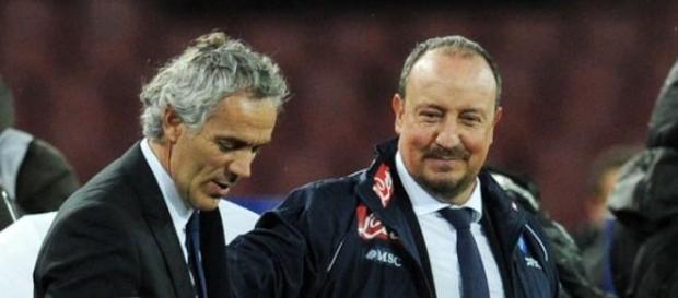 Roberto Donadoni e Rafa Benitez Roberto Donadoni e Rafa Benitez