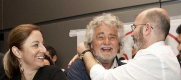 Il leader del Movimento Beppe Grillo Il leader del Movimento Beppe Grillo
