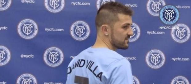 David Villa con su nuevo equipo, vía New York FC David Villa con su nuevo equipo, vía New York FC
