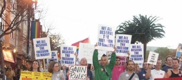 GLBT rally for marriage right GLBT rally for marriage right