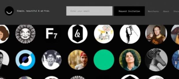 Página inicial da Rede Social Ello. Página inicial da Rede Social Ello.