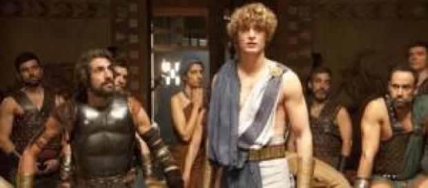 Una scena della fiction 'Il ritorno di Ulisse' Una scena della fiction 'Il ritorno di Ulisse'