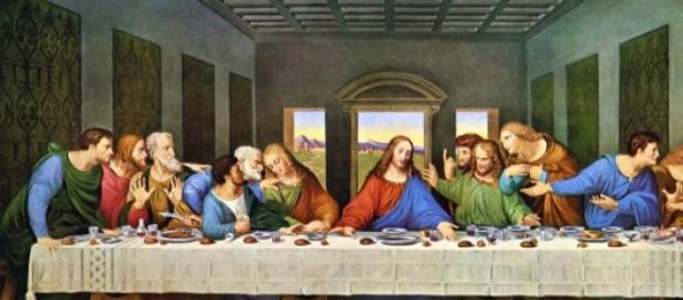 Uma das pinturas mais famosas, a Última Ceia Uma das pinturas mais famosas, a Última Ceia