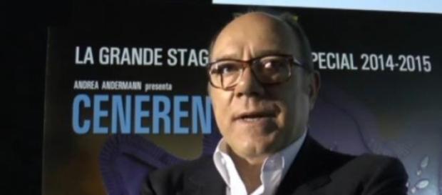 Carlo Verdone, al cinema con Cenerentola. Carlo Verdone, al cinema con Cenerentola.