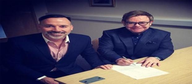 Elton John y David Furnish Elton John y David Furnish