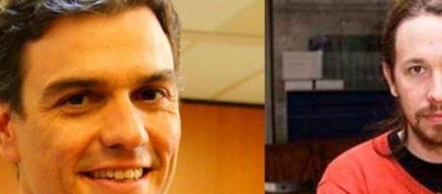 Pablo Iglesias y Pedro Sánchez Pablo Iglesias y Pedro Sánchez