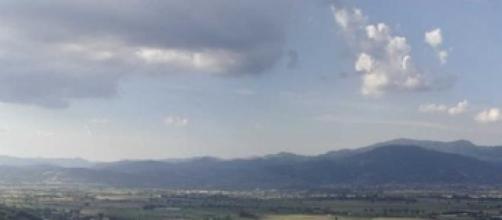 Panorama della Valle del Tevere e della Sabina