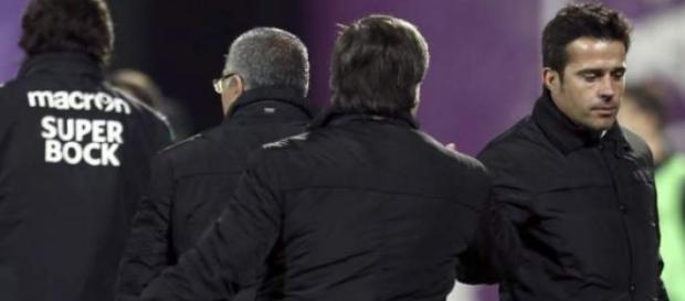 Bruno de Carvalho e Marco Silva na Choupana Bruno de Carvalho e Marco Silva na Choupana