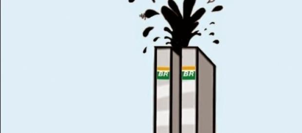 Charge de Ginacarlo sobre o Petrolão Charge de Ginacarlo sobre o Petrolão