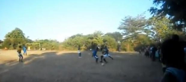 Footballers on trial in Nkhata Bay, Malawi Footballers on trial in Nkhata Bay, Malawi