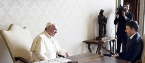 Papa Francesco e Renzi in Vaticano