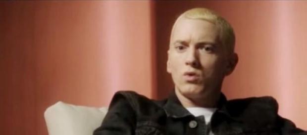 Eminem en su actuación en el film "The Interview" Eminem en su actuación en el film "The Interview"