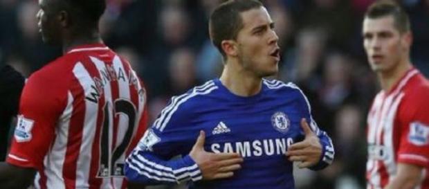 Hazard empató el partido justo antes del descanso. Hazard empató el partido justo antes del descanso.