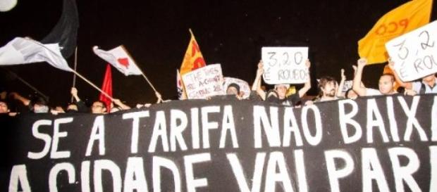 Imagem dos protestos de 2013 em São Paulo Imagem dos protestos de 2013 em São Paulo