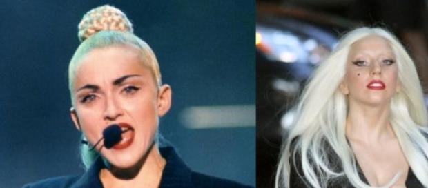 Imágenes de las divas Madonna y Lady Gaga. Imágenes de las divas Madonna y Lady Gaga.