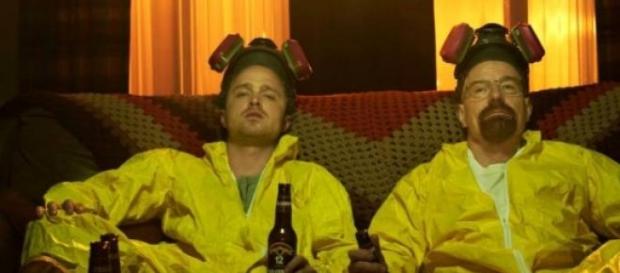 Walter White y Pinkman personajes de Breaking Bad Walter White y Pinkman personajes de Breaking Bad