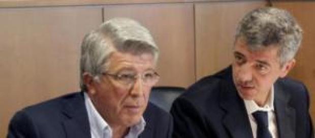 Cerezo y Gil Marín, máximos dirigentes del Atleti Cerezo y Gil Marín, máximos dirigentes del Atleti
