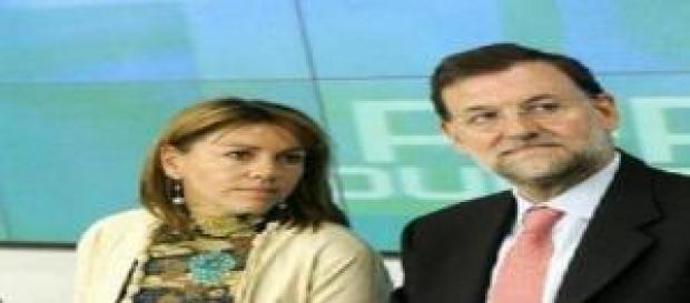 María Dolores Cospedal y Mariano Rajoy María Dolores Cospedal y Mariano Rajoy