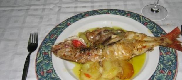 Besugo al orno para noche vieja Besugo al orno para noche vieja