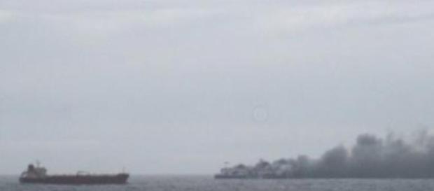 Incêndio no ferry italiano Incêndio no ferry italiano