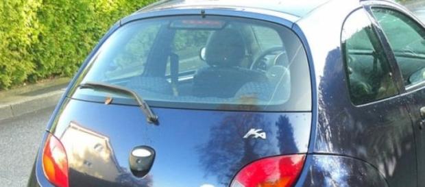 Un Ford Ka como el que fue impactado Un Ford Ka como el que fue impactado