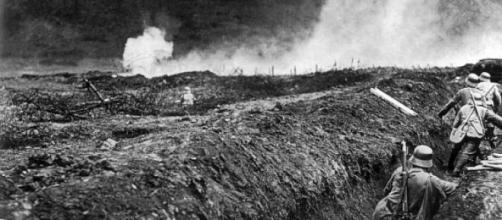 Alemanes en trincheras durante la I Guerra Mundial