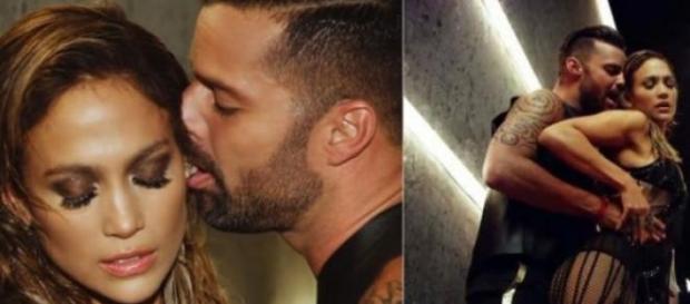 Los artistas puertorriqueños JLo y Ricky Martin Los artistas puertorriqueños JLo y Ricky Martin