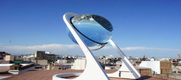 Esfera transparente de energia renovable Esfera transparente de energia renovable