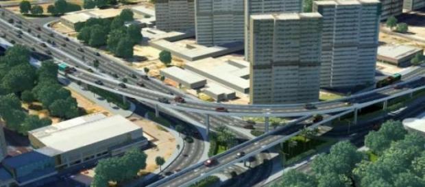 Viaduto avenidas Antonio Sales e Santana Júnior. Viaduto avenidas Antonio Sales e Santana Júnior.
