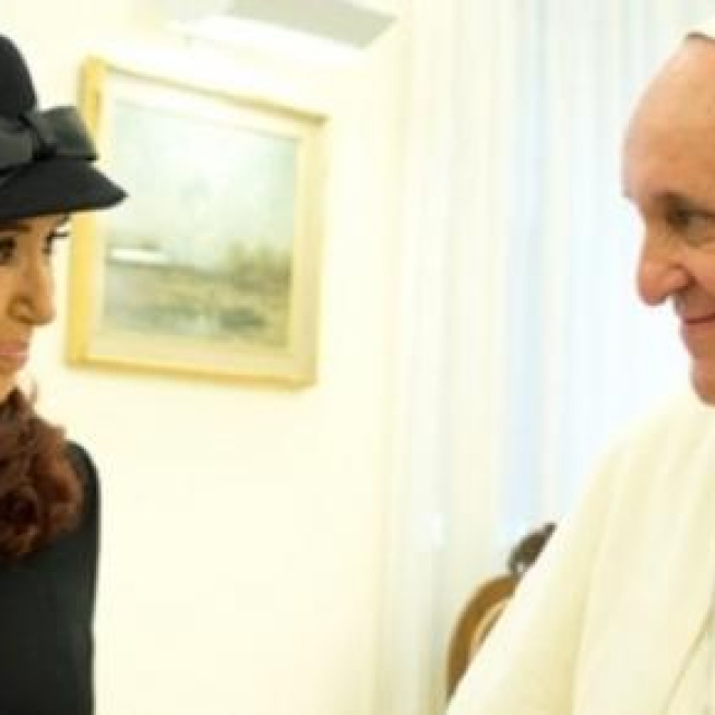 Francisco en su reunión con CFK